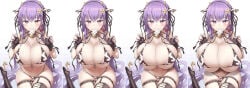 bb_(fate) bb_(swimsuit_mooncancer)_(second_ascension)_(fate) big_breasts blushing_at_viewer breast_expansion breast_growth breasts_bigger_than_head bulging_breasts bulging_thighs cow_bell cow_ears cow_horns cow_print_bikini discord_(app) edited_image fate/grand_order fate_(series) large_breasts liska massive_breasts sequence thick_thighs uo_denim