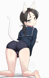 1girls animal_ears ass brave_witches misumi_miya slutty_female strike_witches tail world_witches_series