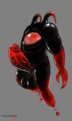 1boy 2021 black_body black_skin claws floating horns imp imp_(risk_of_rain) male male_only penis red_eyes risk_of_rain risk_of_rain_2 solo trooper036 uncircumcised veiny_penis