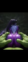 backshots crudedraws dc_comics gun huge_ass hulk_(series) outside overwatch sex tagme video widowmaker zurger