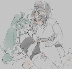 big_ass big_breasts cum masturbation qingyi_(zenless_zone_zero) sweeter_kiwiis thigh_sex thighs zenless_zone_zero zhu_yuan