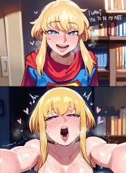 1girl 1girls abs abs_visible_through_clothing ai ai_art ai_generated arms_behind_anothers_head arms_behind_head aroused aroused_expression aroused_face aroused_female aroused_look attractive attractive_female attractive_woman bare_arms bare_chest bare_midriff bare_shoulders beautiful beauty before_and_after blonde blonde-haired_female blonde_female blonde_hair blonde_hair_female blue_eyes blue_eyes_female blue_leotard blush bookshelf breath breath_cloud breathing breathing_heavily cape clavicle close-up close_up close_up_view closeup closeup_view clothed clothing color curvaceous curvaceous_body curvaceous_female curvaceous_figure curves curvy curvy_body curvy_female curvy_figure cute cute_eyes cute_face cute_female cute_girl dc dc_comics english_text excited excited_expression excited_face excited_female eyebrows eyelashes female female_focus female_only fit fit_female floating_heart floating_hearts freckles freckles_on_face genlation glossy glossy_body glossy_skin gorgeous gorgeous_blonde gorgeous_female heart heart-shaped_pupils heart_symbol hearts_around_head horny horny_female hot hourglass_figure huge_thighs implied_nudity implied_sex indoor indoors indoors_sex kara_zor-el kryptonian leotard light-skinned_female light_skin lips looking_at_partner looking_at_viewer looking_pleasured lost_in_pleasure medium_breasts my_adventures_with_superman oiled oiled_skin open_mouth perfect_anatomy perfect_body perfection pixie_crop pixie_crop_bangs pixie_crop_female pixie_crop_hair pixie_crop_with_long_locks pixie_cut pixie_cut_bangs pixie_cut_female pixie_cut_hair pixie_cut_with_long_locks pov pov_eye_contact red_boots seductive seductive_body seductive_eyes seductive_gaze seductive_mouth sexy sexy_body shiny shiny_body shiny_clothes shiny_hair shiny_skin short-haired_female short_hair short_hair_bangs short_hair_with_long_locks slender slender_body smile smiley_face smiling smiling_at_viewer solo solo_focus standing steam steaming steaming_body steamy steamy_breath supergirl supergirl_(my_adventures_with_superman) superhero superhero_costume superheroine superheroine_costume superman_(series) sweat sweatdrop sweaty sweaty_body text tight_clothes tight_clothing tight_fit tight_leotard tongue tongue_out transition uncensored upper_body upper_body_focus upper_body_front_view upper_body_only viewed_from_front visible_breath