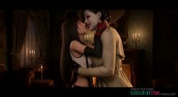 2girls ai_generated alcina_dimitrescu animated capcom crossover edited femdom final_fantasy_vii giant_breasts giant_female girls_only google_gemini grok grok_imagine height_difference kissing mature_female mikey-rg97 milf passionate_kiss resident_evil_8:_village sound square_enix tagme tifa_lockhart vampire_girl video yuri