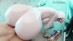 1boy 1girls auniiva blizzard_entertainment female lehornysfx light-skinned_male light_skin male male/female male_penetrating male_penetrating_female overwatch overwatch_2 psydevil robot_girl shion_(overwatch) tagme veedeeshka video white_body white_hair