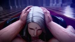 1boy 1boy1girl 1girls 3d_animation animated armor armored_boots armored_female ass blowjob blue_eyes body_armor cum cum_in_mouth cum_inside cumming cumming_from_blowjob cumming_from_oral cumming_in_mouth deepthroat final_fantasy final_fantasy_xiv fingernails forehead_jewel garlean hands_on_another's_head initial_a large_penis leggings lingerie lipstick looking_at_viewer nael_deus_darnus naked naked_male no_sound nude nude_male oral oral_sex partially_armored partially_clothed partially_clothed_female penis_in_mouth pov pov_blowjob pov_male pussy rough_oral rough_sex square_enix straight straight_sex tagme thong vagina video video_games white_hair