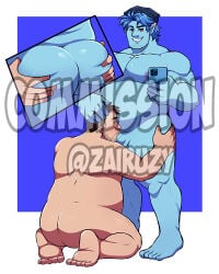2021 barley_lightfoot disney gay male male_only onward_(2020) original_character pixar tagme watermark yaoi zairuz