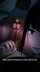 1female 1futa 3d chastity_cage chastity_device chastity_key colored_nails female full-package_futa futanari koikatsu self_upload selfie sleeping small_penis small_penis_futa small_penis_humiliation snapchat uploaded_by_artist