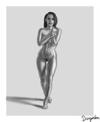 1girls big_breasts black_hair breasts dargielen female nude pubic_hair pussy solo star_wars trilla_suduri