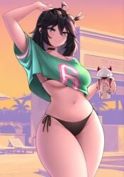 1girls 2026 artist_request bikini black_hair blue_eyes grand_theft_auto_vi gta_vi_cover_girl lucia_(scott_malin) solo solo_female swimsuit tagme thick_thighs