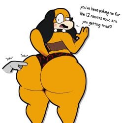 big_ass big_breasts breasts bubble_butt cleavage female furry huge_ass huge_breasts huntress_(lewdewott) lewdewott tagme thick_thighs wide_hips