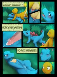 charmander comic cum darkmirage english_text female fire male nintendo penis pokémon_(species) pokemon pokemon_gsc pokemon_rgby pussy sex tail tail_fire totodile