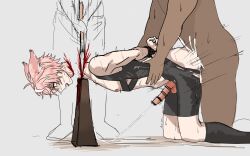3boys axe blood catboy death decapitation execution forced_yaoi gay gore guro male male_death male_only male_ryona rape snuff yaoi 欲野