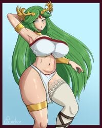palutena from kid icarus by anekoe98