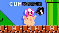 ! 1boy 1girls ahe_gao animated barefoot blush blush_stickers breasts bullet_bill cecebell completely_nude completely_nude_female cum cum_on_breasts cum_on_face double_v female full_body heart large_breasts male male_masturbation mario_(series) masturbating_to_person masturbation moaning mushroom_girl mushroom_humanoid naked naked_female nintendo nipples nude nude_female open_mouth penis pixel_art rolling_eyes shortstack sound super_mario_bros._(nes) tagme thick_thighs toadette tongue tongue_out v video visible_breath wink