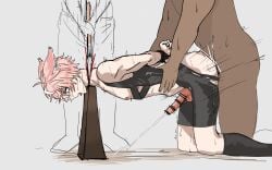 3boys axe blood catboy death decapitation execution forced_yaoi gay gore guro male male_death male_only male_ryona rape snuff yaoi 欲野