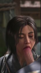 1boy 1girls 9:16 ai ai_assisted ai_generated animated asian asian_female assassin's_creed_(series) blowjob blowjob_only erection female fujibayashi_naoe light-skinned_female light-skinned_male light_skin male open_mouth penis penis_in_mouth scars short_hair shorter_than_10_seconds straight sucking_penis tagme uncensored vertical_video video video_games