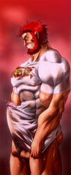 bara boner erection fate/zero fate_(series) iskandar_(fate) male male_only muscle muscles rider solo