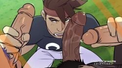 2d_(artwork) 2d_animation 4boys abs angry_sex animated balls bara big_balls big_penis blowjob blush blushing_male bulge_through_clothing deepthroat english_dialogue english_text gay ghostgocensorme handjob huge_cock male male_only muscular muscular_male oc oral oral_penetration original_character original_characters penis sound sound_effects sport_(ghostgocensorme) sports_uniform tagme video voice_acted yaoi