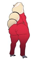 1girls ass big_ass blackwhiplash bubble_butt busty charlie_morningstar_(hazbin_hotel) curvy demon demon_girl edit female female_focus female_only hazbin_hotel huge_ass pantylines solo solo_female solo_focus thick_thighs wide_hips