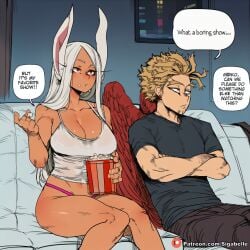 1girls ai_assisted ai_generated animal_ears animal_girl anime anime_style big_ass big_breasts boku_no_hero_academia breasts bunny_ears bunny_girl bunnygirl caption clitoris comic comic_page curvaceous curvaceous_body curvaceous_female curvaceous_figure dark_skin dark_skinned_female dialogue female female_focus fit_female girl girly hawks_(boku_no_hero_academia) hourglass_figure huge_ass huge_breasts keigo keigo_takami manga manga_page mirko miruko muscular muscular_female my_hero_academia patreon pussy rumi_usagiyama sexy shiny sigabelle speech_bubble story tan tan_body tanned tanned_girl tanned_skin text text_bubble uncensored vagina voluptuous voluptuous_female waifu waifu_diffusion wings