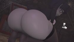 1girls 3d animated ass ass_focus blowjob_gesture bottomless bubble_butt clapping_cheeks creepy_susie female goth goth_girl grey_skin huge_ass looking_at_viewer looking_back loop mr_chazz80 sfm shaking_ass short_hair smiling sound source_filmmaker stockings tagme the_oblongs twerking video