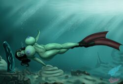 1girls asami_sato asphyxiation avatar_legends breathplay bubbles cave dildo drowning female fetish fetish_art fins hernanart0x high_heels human milf nickelodeon nude ocean peril ruins ryona sexy solo starr21 the_legend_of_korra underwater underwater_peril zorr234