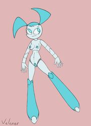 1girls 2d alternate_breast_size female female_only humanoid jenny_wakeman my_life_as_a_teenage_robot robot robot_girl robot_humanoid smooth_skin solo velenor xj-9