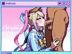 1boy 1girl1boy 1girls ai_generated artist_request beauty big_penis blonde blonde-haired_female blonde_female blonde_hair blonde_hair_female blowjob blowjob_face blowjob_only blue_eyes blue_nails blue_shirt blush blush_lines blushing bodily_fluids bow_tie bowtie breath breath_cloud breathing breathing_heavily chouzetsusaikawa_tenshi-chan clothed clothed_female clothed_female_nude_male clothing cock completely_nude curvaceous curvaceous_body curvaceous_female curvaceous_figure curves curvy curvy_body curvy_female curvy_figure curvy_hips dark-skinned_male dark_skin deep_blowjob deep_throat deepthroat deepthroat_no_hands enormous_cock enormous_penis eyebrows eyelashes faceless_character faceless_male female female_focus fluids foreskin foreskin_folds genital_fluids gigantic_cock gigantic_penis glossy glossy_body glossy_skin gyaru gyaru_gal hair hair_between_eyes hair_ornament half-closed_eyes hand_on_penis handjob hands_on_penis heart heart_symbol hearts_around_head hot huge_cock huge_penis hyper_cock hyper_penis kangel kneeling large_cock large_penis light-skinned_female light_skin looking_at_viewer multicolored_clothing multicolored_hair nails nails_painted needy_girl_overdose needy_streamer_overload no_visible_balls no_visible_face on_knees one_eye_closed open_eyes oral oral_sex penis penis_in_front_of_face penis_on_face penis_out petite petite_body petite_breasts petite_female petite_girl petite_tits pixel_art pov pov_eye_contact pov_handjob pov_male precum pubic_hair purple_nails retracted_foreskin ribbon ribbons ring saliva saliva_on_penis saliva_string sexy sexy_body shiny shiny_skin simple_background smelly smelly_cock smelly_penis smile smiley_face smiling smiling_at_viewer smirk smirking_at_viewer steam steaming steaming_body steamy steamy_breath sucking sucking_penis sweat sweatdrop sweaty sweaty_body thick thick_penis thighs tongue_out_blowjob trembling twintails two-tone_hair uncensored upper_body upper_body_focus veiny_penis visible_breath