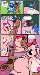 absurd_res angry anthro big_breasts big_butt big_penis breasts building bunny butt chipmunk comic cubbycorner cuckold dialogue duo facesitting female genitals giggles_(htf) happy happy_tree_friends hi_res house infidelity kissing male male/female mammal mephitid mustelid musteline penis petunia_(htf) seduced seductive sex shortstack sitting sitting_on_another skunk