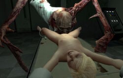 1girl 1girls 3d bondage cunnilingus dead_space monster monster_on_female monster_on_human necromorph rape scared screaming