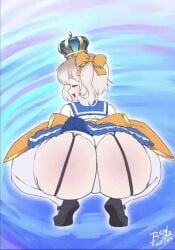 animated back_view bendacriss big_ass bottom_heavy crown edit garter_straps huge_ass marimari_en music phase_connect phase_invaders phase_invaders_quest pinkanimations tagme twerking upskirt video virtual_youtuber white_panties