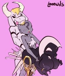 1girls 2boys 2d 2d_(artwork) ? ahe_gao ahegao anal anal_sex anonymous_male anthro_on_human anthro_penetrating areola areolae artist_name artist_signature asriel_dreemurr asriel_dreemurr_(god_form) balls_deep belly_bulge bent_over big_ass big_breasts bisexual bisexual_sandwich bisexual_threesome black_body black_markings black_sclera blonde_hair boss_monster_(undertale) caprine chest_tuft color colored commission_art crossed_legs crossover cum cum_drip cum_in_ass cum_in_pussy cum_inside cumshot drooling excessive_cum facial_hair female_penetrated furry furry_with_non-furry goat goat_horns grey_nipples holding_arm holding_partner hollow_knight hollow_knight:_silksong hollow_knight_(franchise) horns huge_ass huge_cock human_on_anthro insect insect_girl insect_humanoid lace_(hollow_knight) lace_(hollow_knight:_silksong) leeewds love_train male/female male/male male_penetrated male_penetrating male_penetrating_female male_penetrating_male massive_ass massive_penis mechanical_legs metal_legs mouth_open nipples no_mouth open_mouth penis_bulge saliva_trail sandwich_position sandwiched smirk smirking_dom squinting standing standing_sex sticking_out_tongue tagme tail threesome undertale vaginal_penetration vaginal_sex white_eyes white_fur white_pupils wristwear