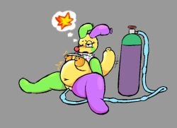air_inflation air_tank artistnoob balloon balloon_breasts belly belly_expansion belly_inflation blush blushcrunch_studio breast_expansion breasts crossgender dandy's_world expansion female genderswap_(mtf) glistening glistening_body hi_res hose hose_in_vagina implied_popping inflatable inflation looey_(dandy's_world) looking_pleasured masturbation moan rule_63 solo swelling tail tail_motion tailwag
