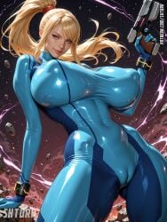 samus aran from metroid by shtora