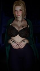 1girl 1girls 1milf 2026 3d 4k areola areolae bed bedroom big_breasts black_nails blonde_female blonde_hair bnwo bra breasts breasts_bigger_than_head brown_eyes chromatic_aberration clothed clothing crashbanditkut depth_of_field eyebrows eyelashes eyeshadow female forehead_jewel green_robe hair hi_res high_resolution highres hokage human jewel light-skinned_female light_skin lingerie lips long_eyelashes long_hair long_nails looking_at_viewer makeup mascara mature mature_female mature_woman milf nail_polish nails naruto naruto_(series) naruto_shippuden night nipples pants qos qos_tattoo queen_of_spades queen_of_spades_symbol queen_of_spades_tattoo robe see-through see-through_clothing self_upload size_matters snowbunny solo solo_female solo_focus standing straight tattoo tattoos thick thick_lips thick_thighs thighs tsunade virt-a-mate virtamate voluptuous