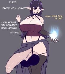 1futa 2026 areola_slip areolae ball_bra big_breasts clothed clothing elf_ears fibilis foreskin futa_only futanari half-erect hung_futa hyper hyper_balls hyper_genitalia hyper_penis long_ears original original_character penis_out png revealing_clothes solo solo_futa tagme uncircumcised uncut witch witch_hat