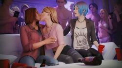 3d 3d_(artwork) 6girls ai_assisted ai_generated animated blender blonde_hair blue_hair bottle brown_hair cheating cheating_girlfriend chloe_price clothing cucked_by_friend cucked_lesbian cuckold cuckquean earrings female fugtrup group hoop_earrings human jacket jeans kissing lesbian_kiss life_is_strange multiple_females multiple_girls netorare ntr pale_skin public rachel_amber steph_gingrich tagme victoria_chase video video_game_character video_game_franchise video_games yuri