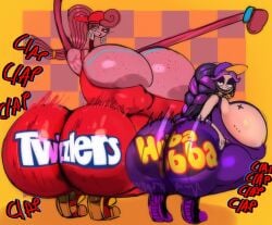 2girls ass big_ass big_booty big_butt booty butt butt_crack clapping_ass clapping_cheeks fat_ass fat_booty fat_butt gigantic_ass gigantic_butt hubba_bubba hubba_bubba_bubble_butt huge_ass huge_booty huge_butt khadhunter7 large_ass large_booty large_butt lily_lovebraids massive_ass massive_booty massive_butt mommy_long_legs mommy_long_legs_(khadhunter7) novelty_pants poppy_playtime squatting sweatpants throwing_it_back twerking twerking_with_arm_raised twizzlers