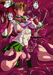 bishoujo_senshi_sailor_moon breast_grab breast_squeeze brown_hair bubbles censored choker clothing cum ejaculation elbow_gloves erect_nipples fellatio futanari huge_breasts huge_cock human humanoid intersex large_areolae large_breasts makoto_kino mikoyan monster monster_rape oral penis pleated_skirt ponytail rape sailor_jupiter sailor_senshi sex skirt solo_futa sweat tentacle testicles thick_thighs tied_hair torn_clothes veiny veiny_penis