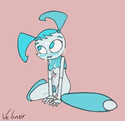 1girls 2d alternate_breast_size female female_only hourglass_figure humanoid jenny_wakeman my_life_as_a_teenage_robot robot robot_girl robot_humanoid smooth_skin solo velenor xj-9