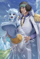ai_generated self_upload nokani one_piece nami_(one_piece) aokiji 1boy 1girls male/female male female male_penetrating female_penetrated male_with_female male_on_female defeated defeated_heroine protagonistsub_antagonistdom rape forced standing standing_sex bored unimpressed wide-eyed empty_eyes crying screaming huge_breasts big_breasts large_breasts breasts breasts_bigger_than_head cumdump clothed_sex striped_shirt shirt yellow_skirt skirt thick_thighs wide_hips vaginal vaginal_sex vaginal_penetration creampie cum cum_inside cum_overflow ass_grab grabbing_another's_ass hand_on_another's_stomach straight straight_sex sex horrified frozen frozen_solid ice immobile immobilized