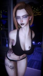 1girl 1girls 2026 3d 4k abs android_18 armpit_hair armpits balcony bedroom belly belly_button big_breasts black_lipstick blacked_clothing blonde_female blonde_hair blue_eyes bnwo bra breasts choker chromatic_aberration crashbanditkut depth_of_field dragon_ball dragon_ball_z earrings eyebrows eyelashes eyeshadow female fit fit_female glasses hair hairy hairy_armpits half-closed_eyes hi_res high_resolution highres human indoors leaning leaning_forward light-skinned_female light_skin lips lipstick long_eyelashes long_nails looking_at_viewer makeup mascara medium_hair nail_polish nails navel navel_piercing night panties pierced_belly_button piercing qos qos_tattoo queen_of_spades queen_of_spades_symbol queen_of_spades_tattoo room self_upload shaved_armpit short_hair smile smiling smiling_at_viewer snowbunny solo solo_female solo_focus standing straight tattoo tattoos thick thick_lips thick_thighs thighs virt-a-mate virtamate young young_female