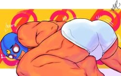 ass ass_focus bara big_ass big_butt brawl_stars bubble_ass bubble_butt butt chocolicorizcoo dat_ass dat_butt do_you_find_men_with_big_butts_attractive el_primo_(brawl_stars) fat_ass fat_butt gay huge_ass huge_butt large_ass large_butt latino male male_only mask masked masked_male meme mexican round_ass round_butt showing_ass solo thick_ass thick_butt