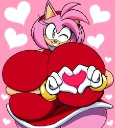 amy rose from sega by colacoot