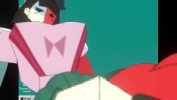 abstract big_breasts blender ceno0 ena ena_(dream_bbq) ena_(series) jiggle jiggling_ass joel_g looking_at_viewer overalls red_body shieldshroud sound stripping tagme video white_body