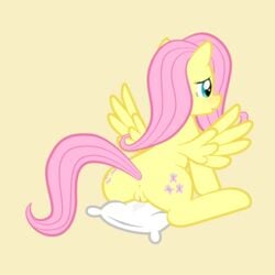 animal animated anus cutie_mark equine female female_only feral fluttershy_(mlp) friendship_is_magic fur furry furry_only hair horse humping jepso mane masturbation my_little_pony pegasus pillow pink_hair pony pussy short_playtime solo tail