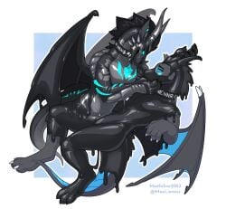 2023 anthro athletic athletic_anthro athletic_dom athletic_male athletic_sub black_collar black_goo collar dominant dominant_anthro dominant_male dragon drone dronification duo european_mythology eye_contact glistening glistening_body goo_drip goo_transformation hi_res hypnosis looking_at_another maefeline male mind_control mythological_creature mythological_scalie mythology scalie spiral_eyes submissive submissive_anthro submissive_male transformation western_dragon