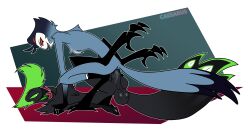 shadow (shadowthedarkninetales) from helluva boss by caesarus
