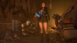 3d 3d_model after_rape alien alien_genitalia bug citizen civil_protection combine fallen_angel fight fire grey_skin half-life half-life_2 left_4_dead left_4_dead_2 nude nude_female police_uniform policewoman rape sex sfm uniform