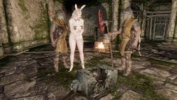 3d beheading bunny_ears bunny_girl decapitated_head decapitation dungeon execution executioner gore guro heart_pasties huge_ass huge_breasts skyrim snuff tagme the_elder_scrolls video